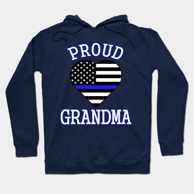 Thin Blue Line - Proud Grandma Hoodie by Vehicle City Music